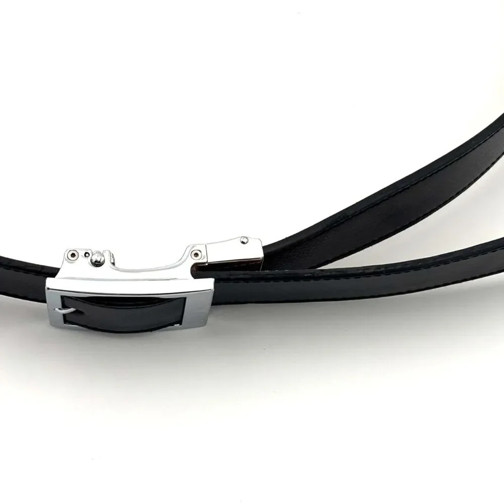 Nexbelt Men's Classic Ebony Dress Ratchet Belt 1 3/8-Cut to 36